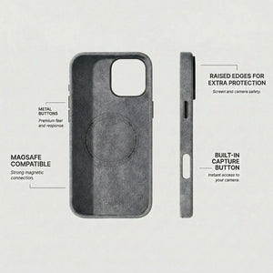 iPhone 16 Pro - Alcantara Case - Nardo Gray - Alcanside