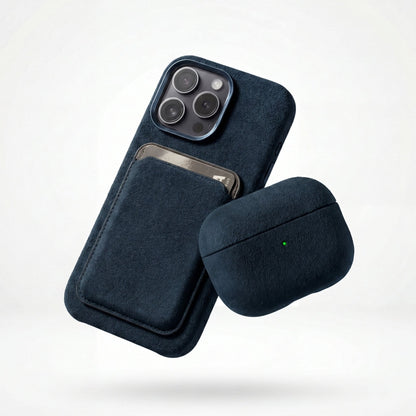 iPhone 16 Pro - Alcantara Case - Navy Blue - Alcanside
