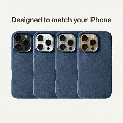 iPhone 16 Pro - Alcantara Case - Ocean blue - Alcanside