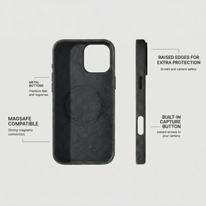 iPhone 16 Pro - Alcantara Case - Space Grey - Alcanside