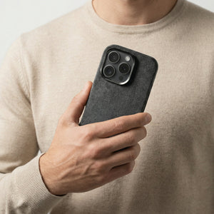 iPhone 16 Pro - Alcantara Case - Space Grey - Alcanside