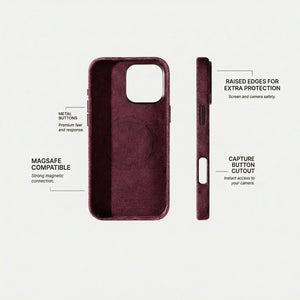 iPhone 16 Pro - Alcantara Case - Wine Red - Alcanside
