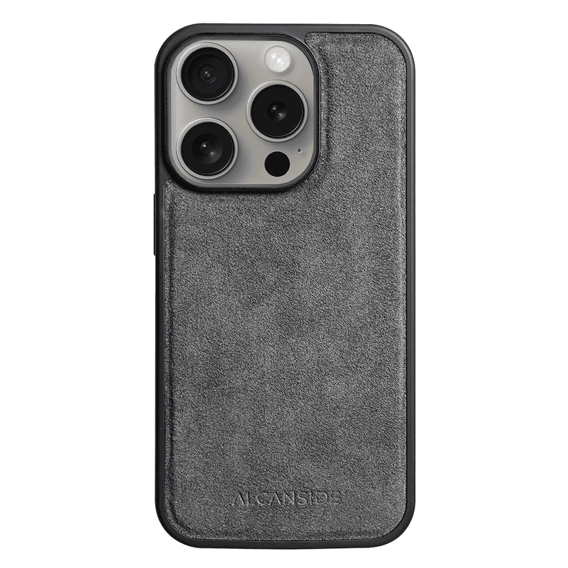 iPhone 16 Pro Max - Alcantara Back Cover - Nardo Gray - Alcanside