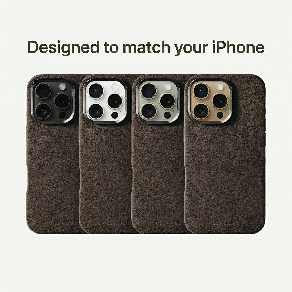 iPhone 16 Pro Max - Alcantara Case - Chocolate Brown - Alcanside