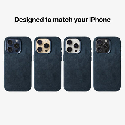 iPhone 16 Pro Max - Alcantara Case - Navy Blue - Alcanside