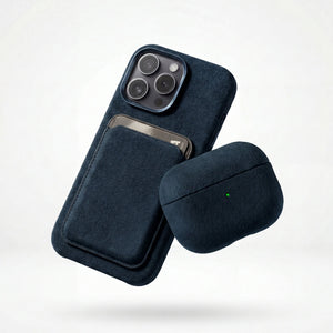 iPhone 16 Pro Max - Alcantara Case - Navy Blue - Alcanside