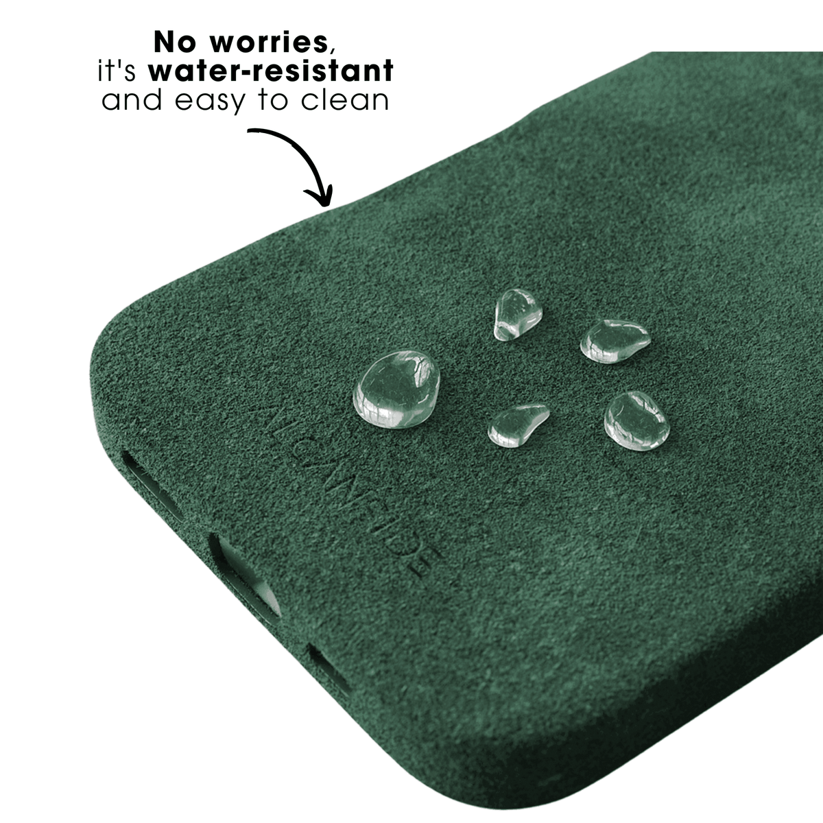 iPhone 16e - Alcantara Case - Midnight Green - Alcanside #iPhone model:_iPhone 17e