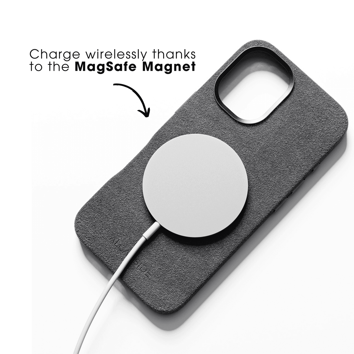 iPhone 16e - Alcantara Case - Nardo Gray - Alcanside #iPhone model:_iPhone 17e