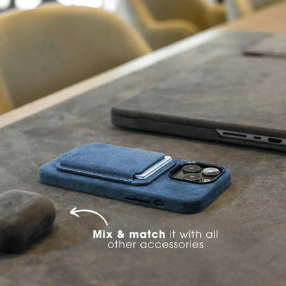 iPhone 16e - Alcantara Case - Ocean blue - Alcanside