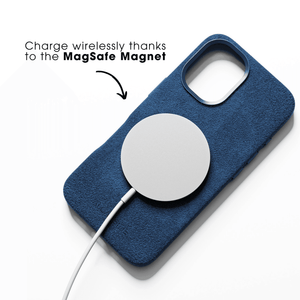 iPhone 16e - Alcantara Case - Ocean blue - Alcanside
