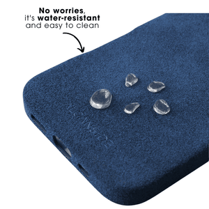 iPhone 16e - Alcantara Case - Ocean blue - Alcanside
