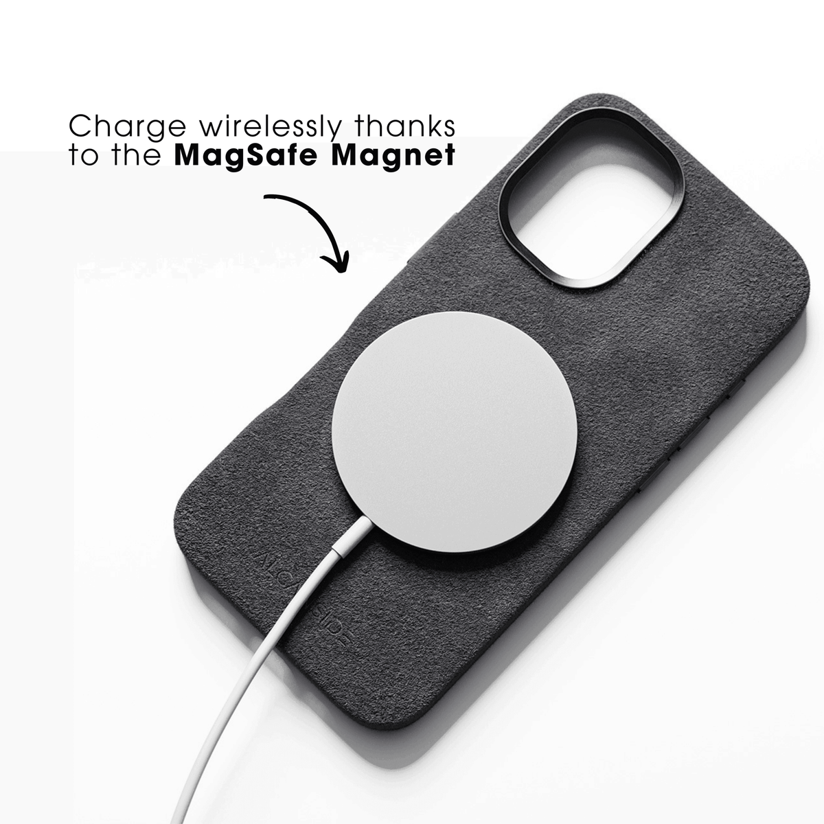 iPhone 16e - Alcantara Case - Space Grey - Alcanside