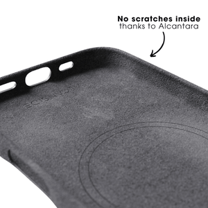 iPhone 16e - Alcantara Case - Space Grey - Alcanside