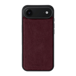 iPhone 17 Air - Alcantara Back Cover - Wine Red - Alcanside