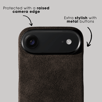 iPhone 17 Air - Alcantara Case - Chocolate Brown - Alcanside #iPhone model:_iPhone 17 Air