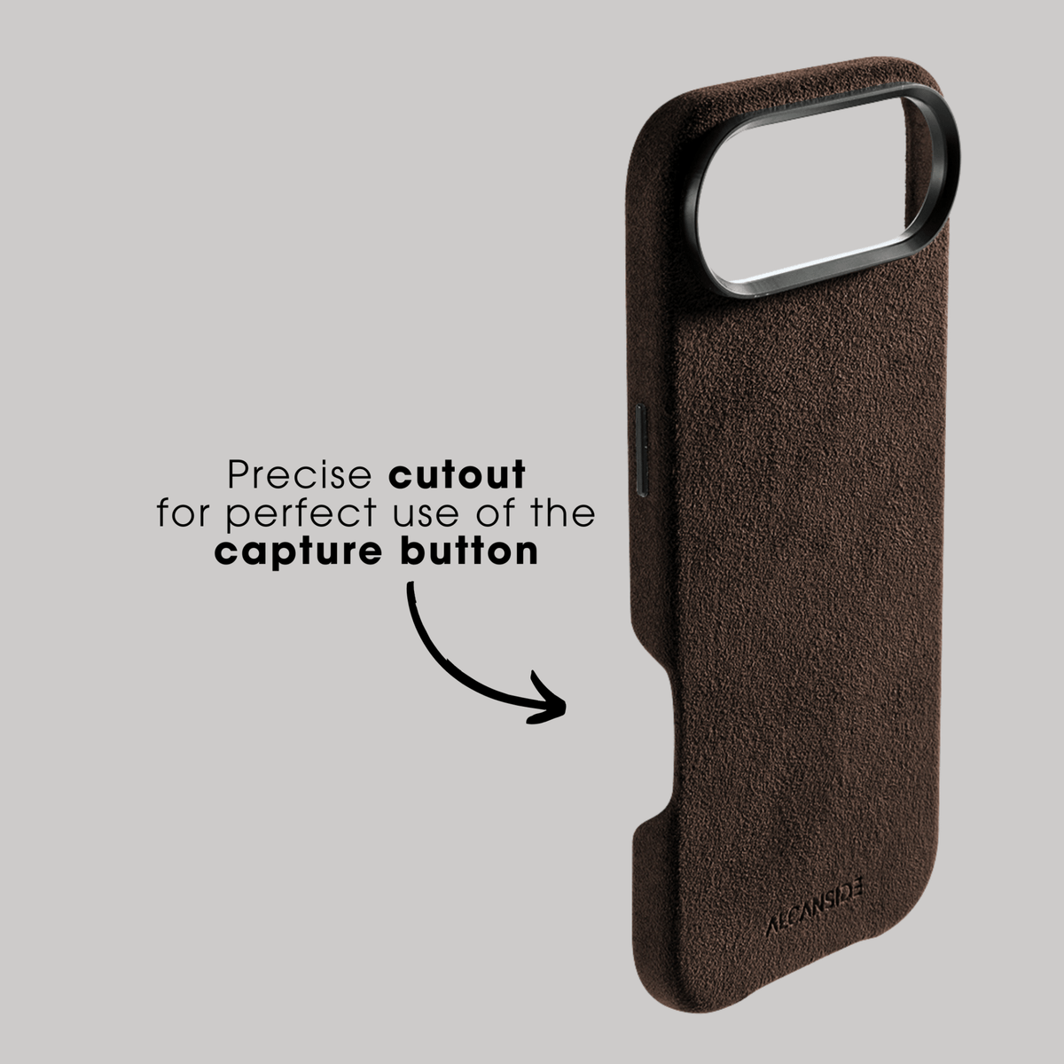 iPhone 17 Air - Alcantara Case - Chocolate Brown - Alcanside #iPhone model:_iPhone 17 Air