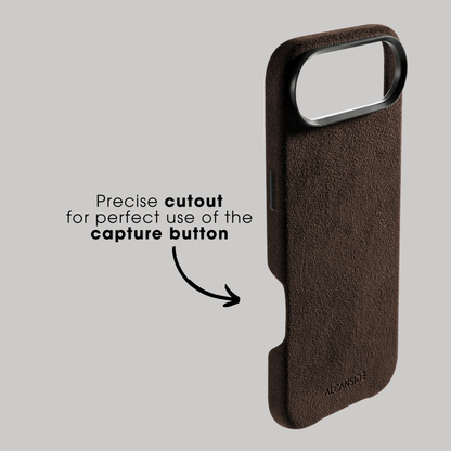 iPhone 17 Air - Alcantara Case - Chocolate Brown - Alcanside #iPhone model:_iPhone 17 Air