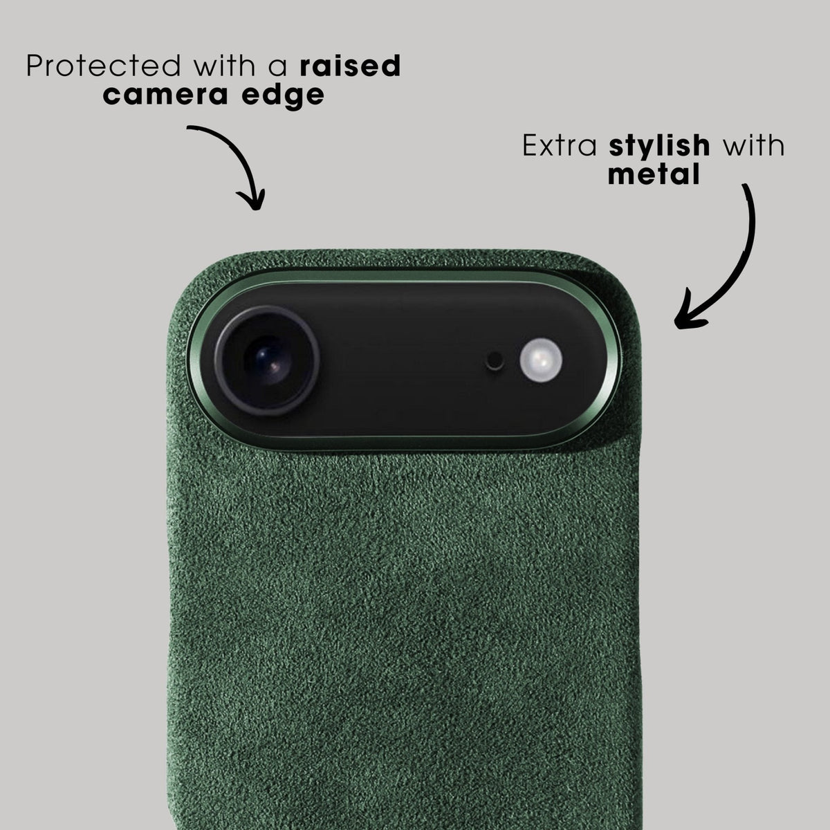 iPhone 17 Air - Alcantara Case - Midnight Green - Alcanside #iPhone model:_iPhone 17 Air