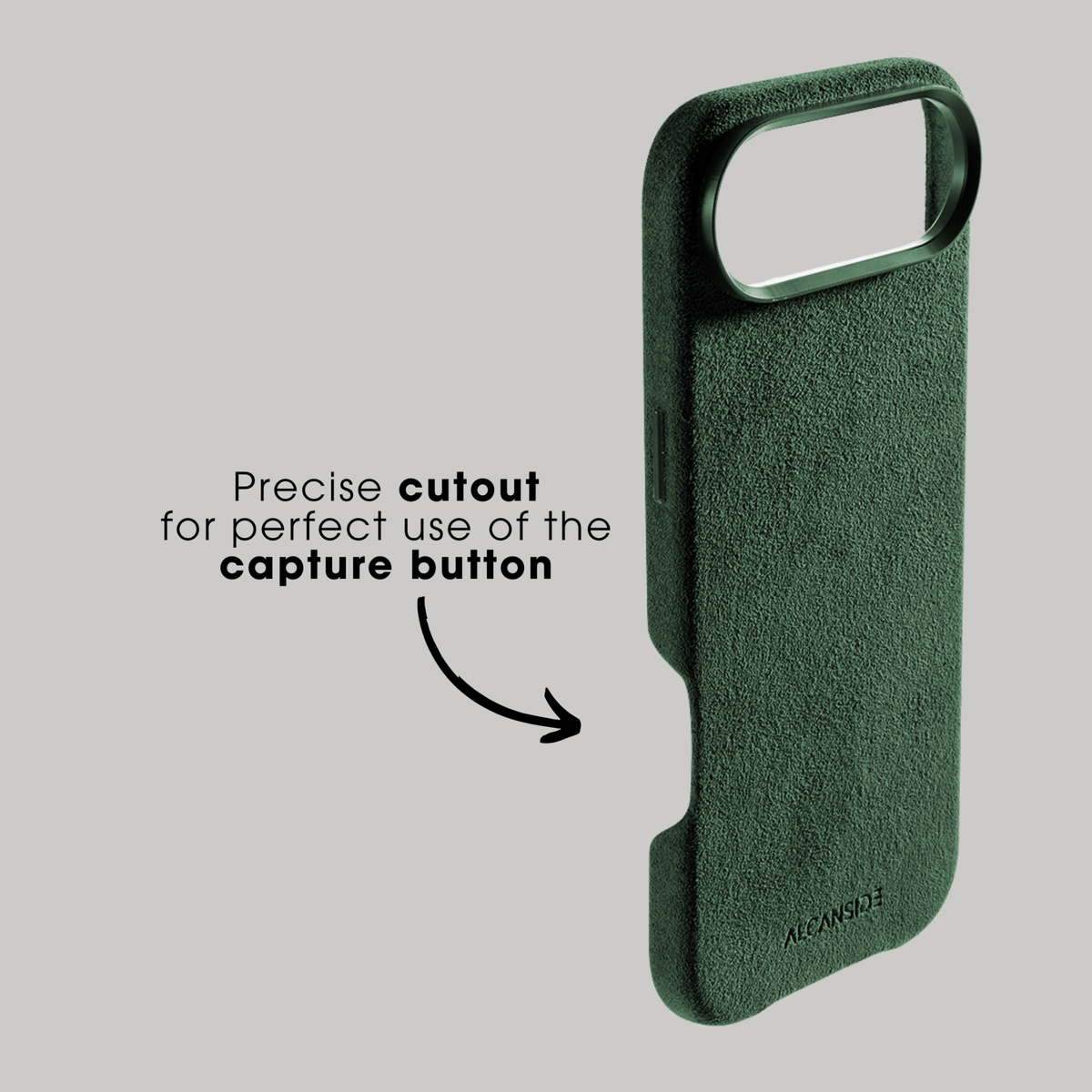 iPhone 17 Air - Alcantara Case - Midnight Green - Alcanside #iPhone model:_iPhone 17 Air