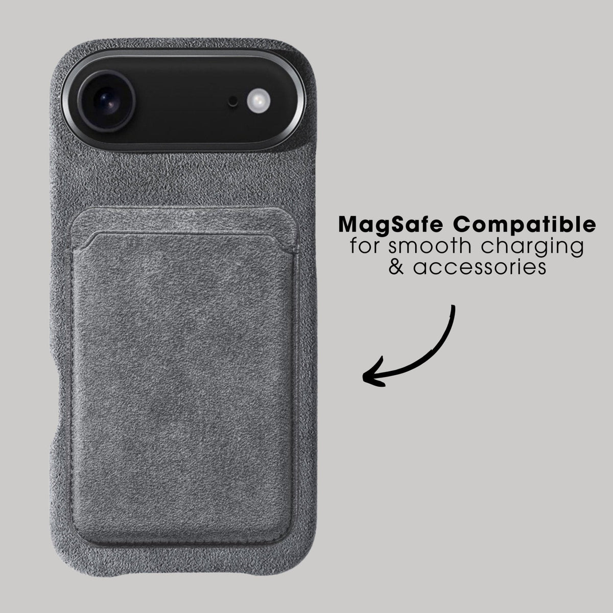 iPhone 17 Air - Alcantara Case - Nardo Gray - Alcanside #iPhone model:_iPhone 17 Air