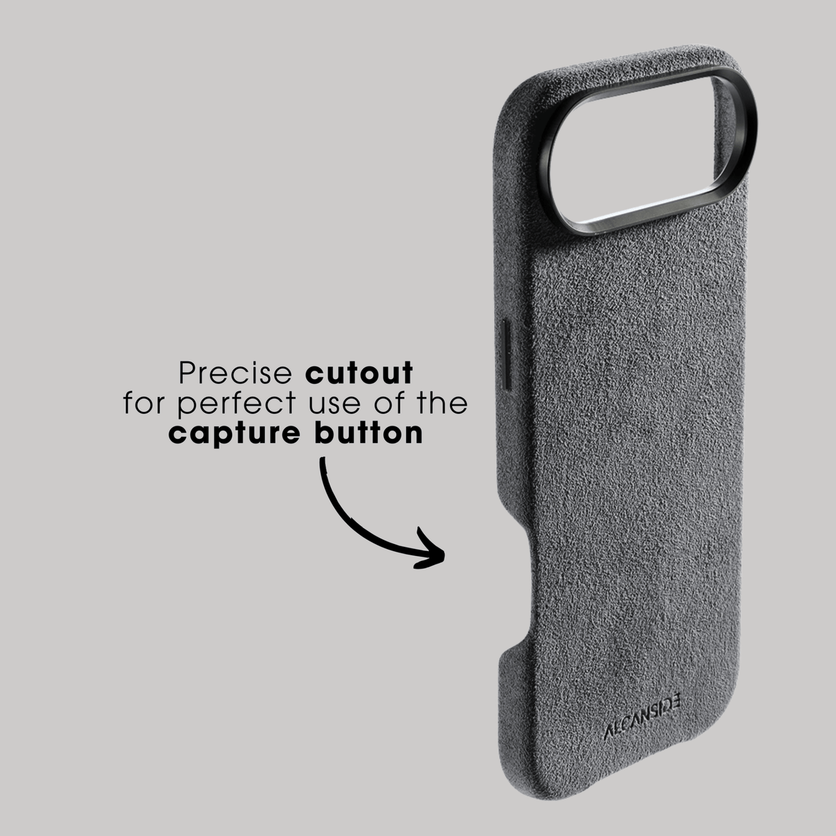 iPhone 17 Air - Alcantara Case - Nardo Gray - Alcanside #iPhone model:_iPhone 17 Air