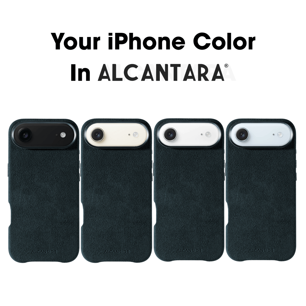 iPhone 17 Air - Alcantara Case - Navy Blue - Alcanside #iPhone model:_iPhone 17 Air