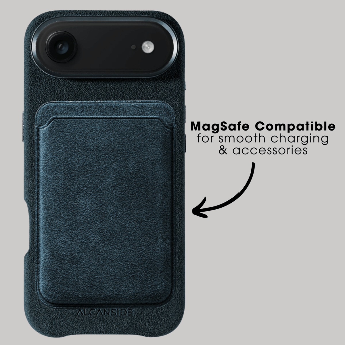 iPhone 17 Air - Alcantara Case - Navy Blue - Alcanside #iPhone model:_iPhone 17 Air