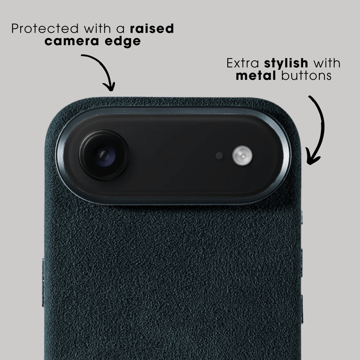 iPhone 17 Air - Alcantara Case - Navy Blue - Alcanside #iPhone model:_iPhone 17 Air