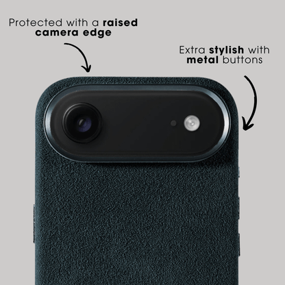 iPhone 17 Air - Alcantara Case - Navy Blue - Alcanside #iPhone model:_iPhone 17 Air