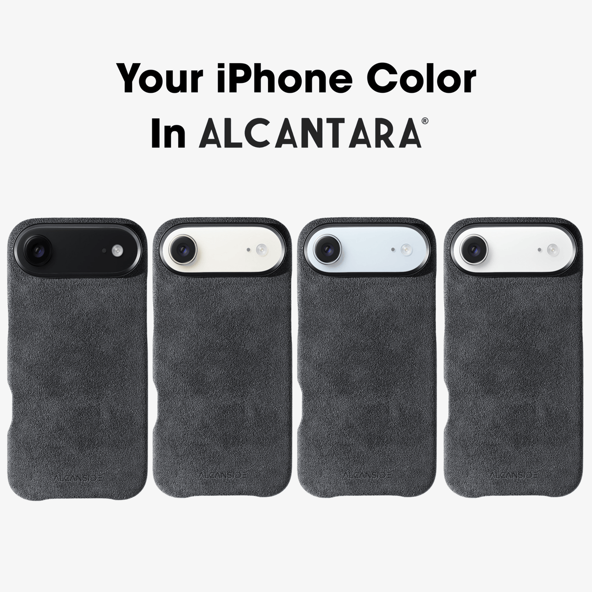 iPhone 17 Air - Alcantara Case - Space Grey - Alcanside #iPhone model:_iPhone 17 Air
