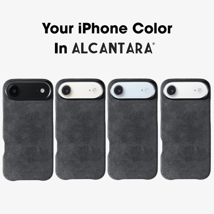 iPhone 17 Air - Alcantara Case - Space Grey - Alcanside #iPhone model:_iPhone 17 Air