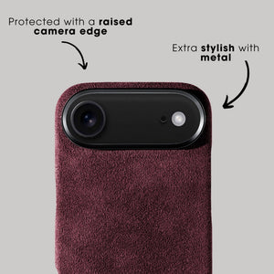 iPhone 17 Air - Alcantara Case - Wine Red - Alcanside
