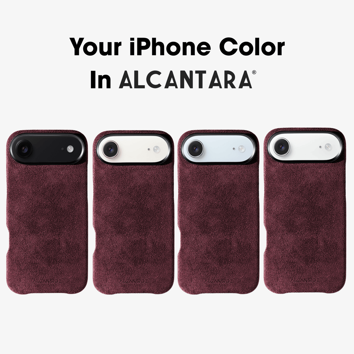 iPhone 17 Air - Alcantara Case - Wine Red - Alcanside #iPhone model:_iPhone 17 Air