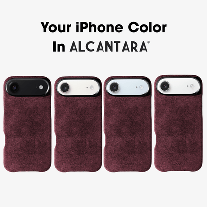 iPhone 17 Air - Alcantara Case - Wine Red - Alcanside #iPhone model:_iPhone 17 Air