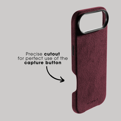 iPhone 17 Air - Alcantara Case - Wine Red - Alcanside