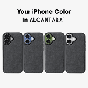 iPhone 17 - Alcantara Back Cover - Space Grey - Alcanside