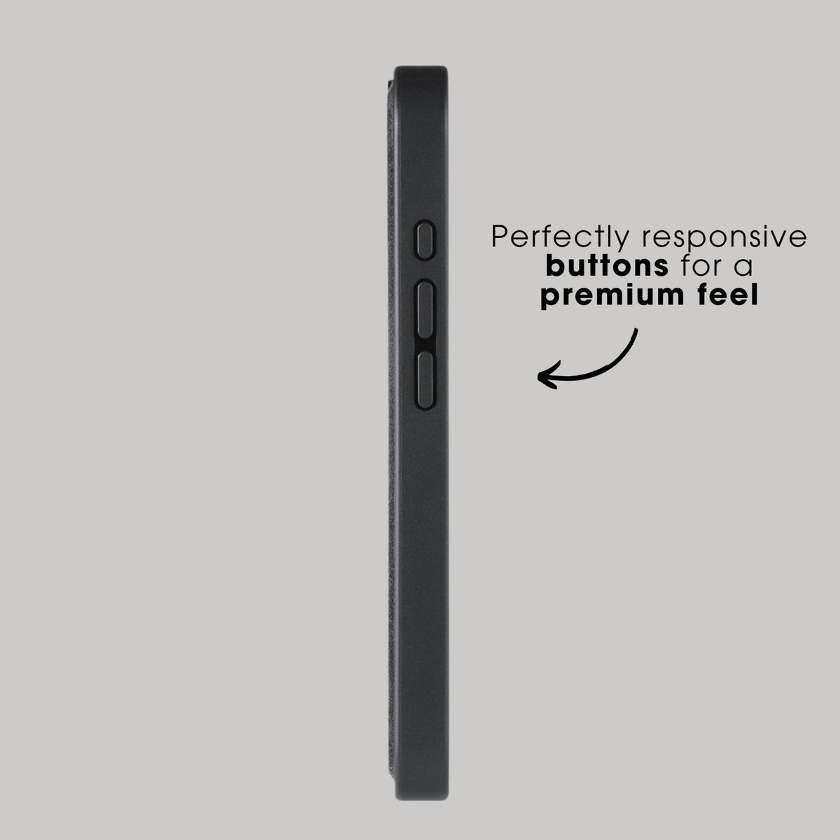 iPhone 17 - Alcantara Back Cover - Space Grey - Alcanside