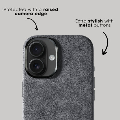 iPhone 17 - Alcantara Case - Nardo Gray - Alcanside #iPhone model:_iPhone 17