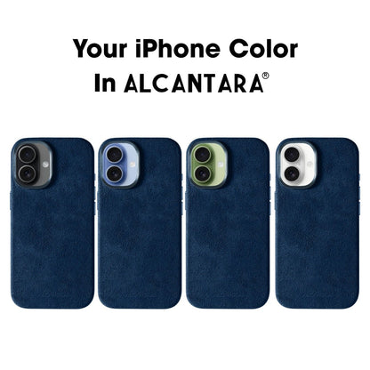 iPhone 17 - Alcantara Case - Navy Blue - Alcanside #iPhone model:_iPhone 17