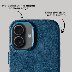 iPhone 17 - Alcantara Case - Ocean Blue - Alcanside