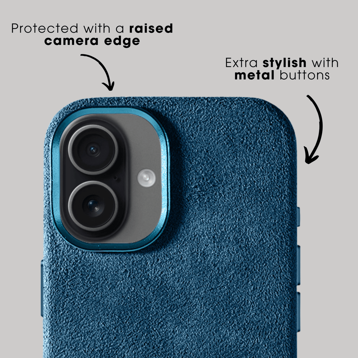 iPhone 17 - Alcantara Case - Ocean Blue - Alcanside #iPhone model:_iPhone 17