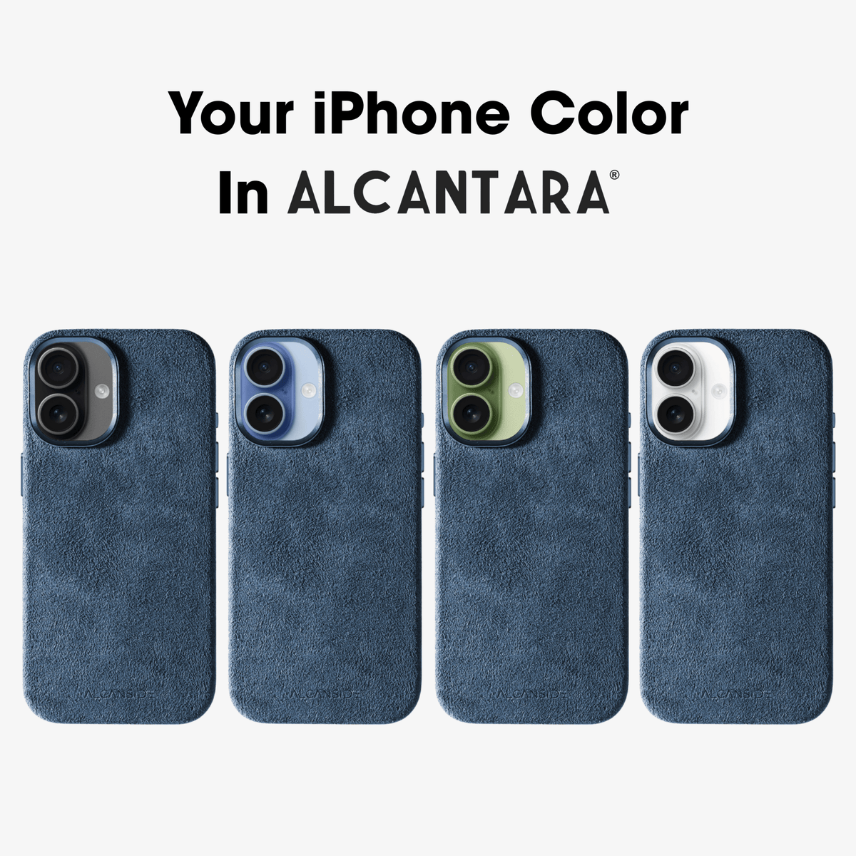 iPhone 17 - Alcantara Case - Ocean Blue - Alcanside #iPhone model:_iPhone 17