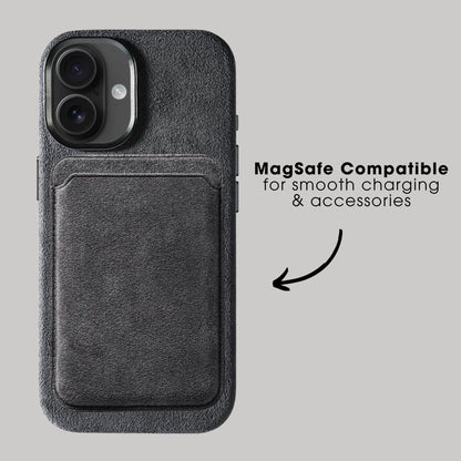iPhone 17 - Alcantara Case - Space Grey - Alcanside #iPhone model:_iPhone 17