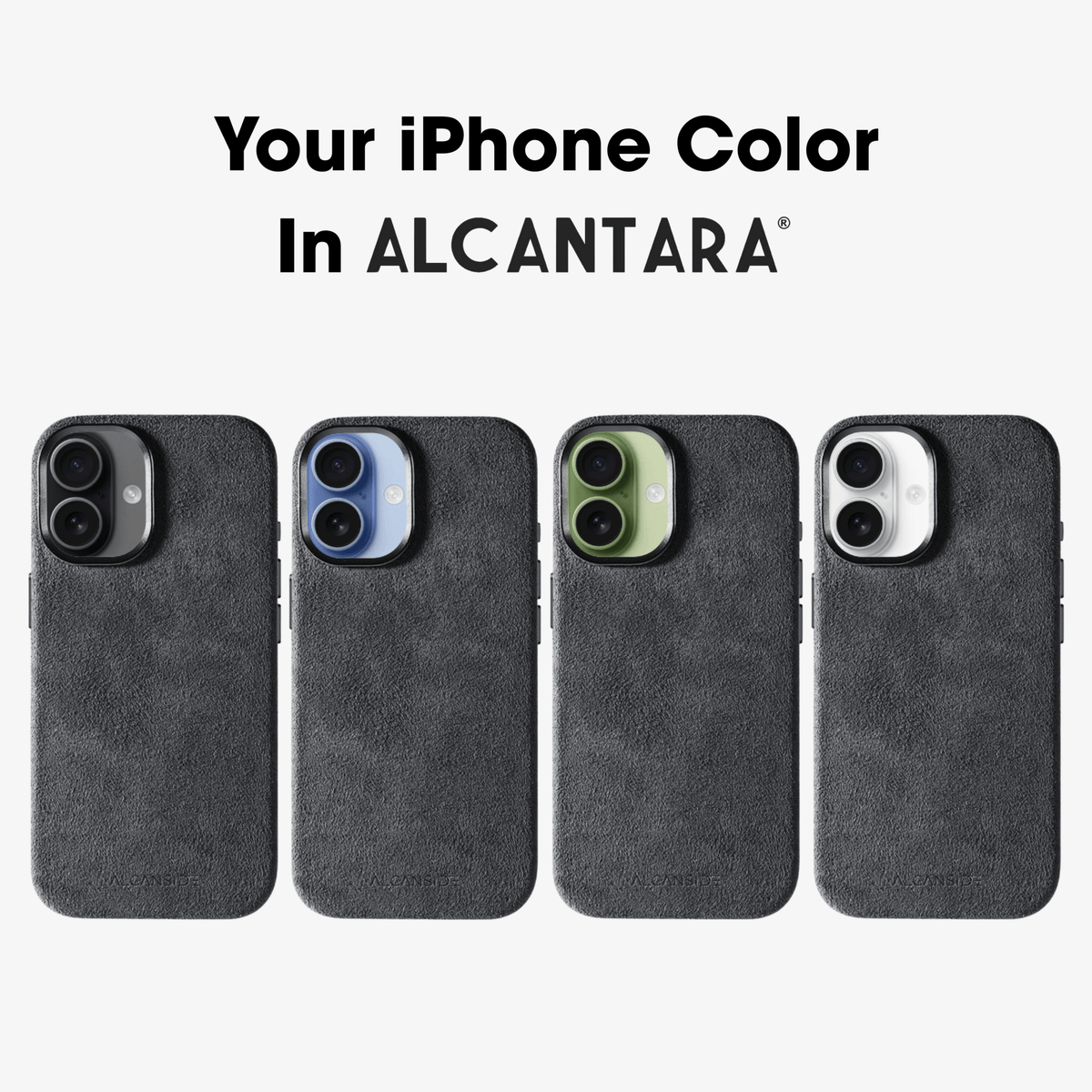 iPhone 17 - Alcantara Case - Space Grey - Alcanside #iPhone model:_iPhone 17