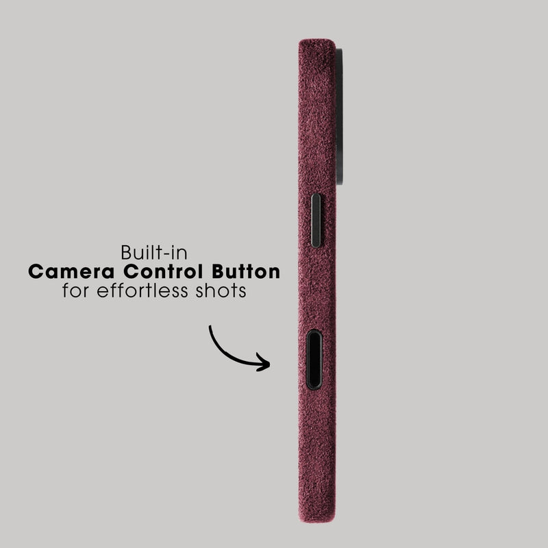 iPhone 17 - Alcantara Case - Wine Red