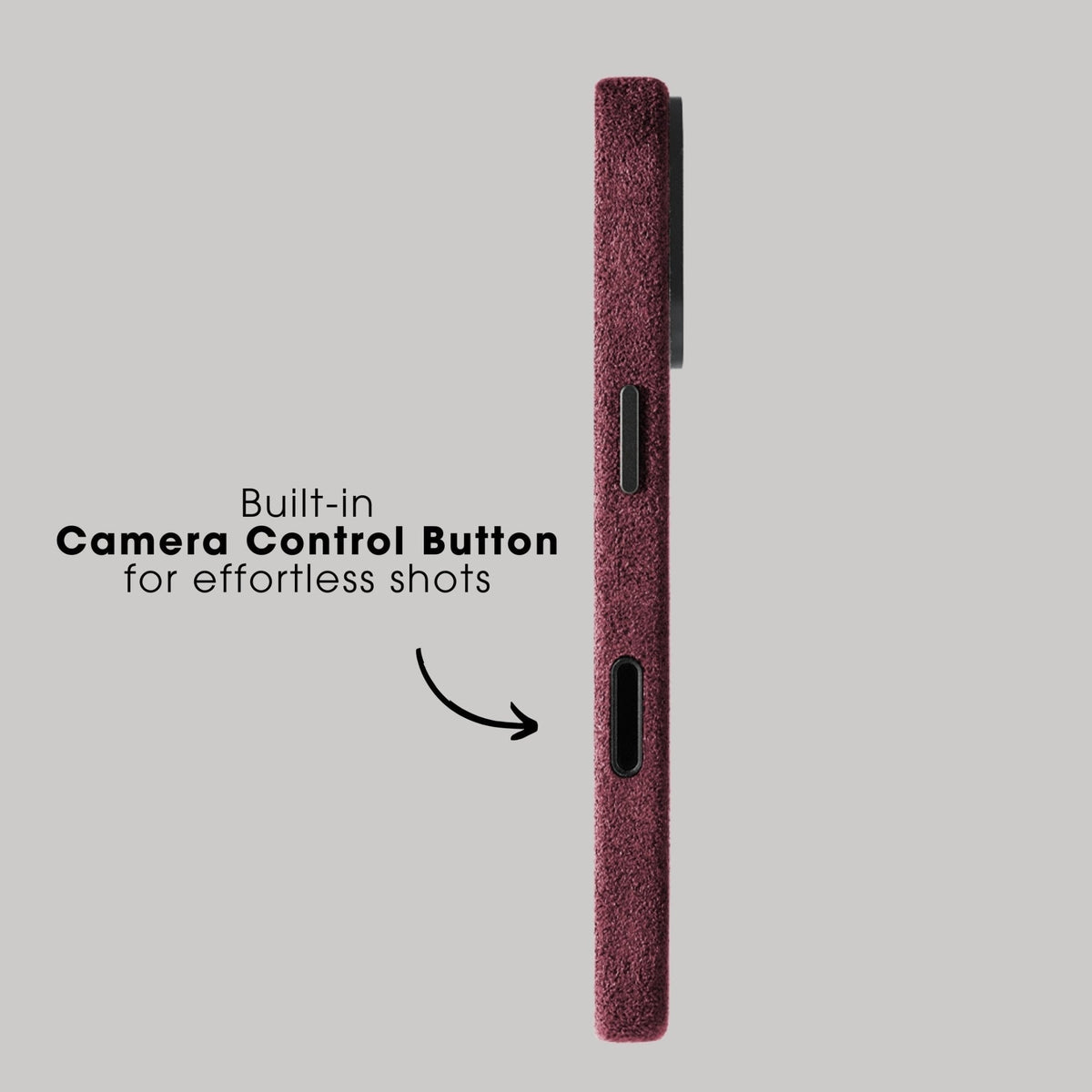 iPhone 17 - Alcantara Case - Wine Red - Alcanside #iPhone model:_iPhone 17
