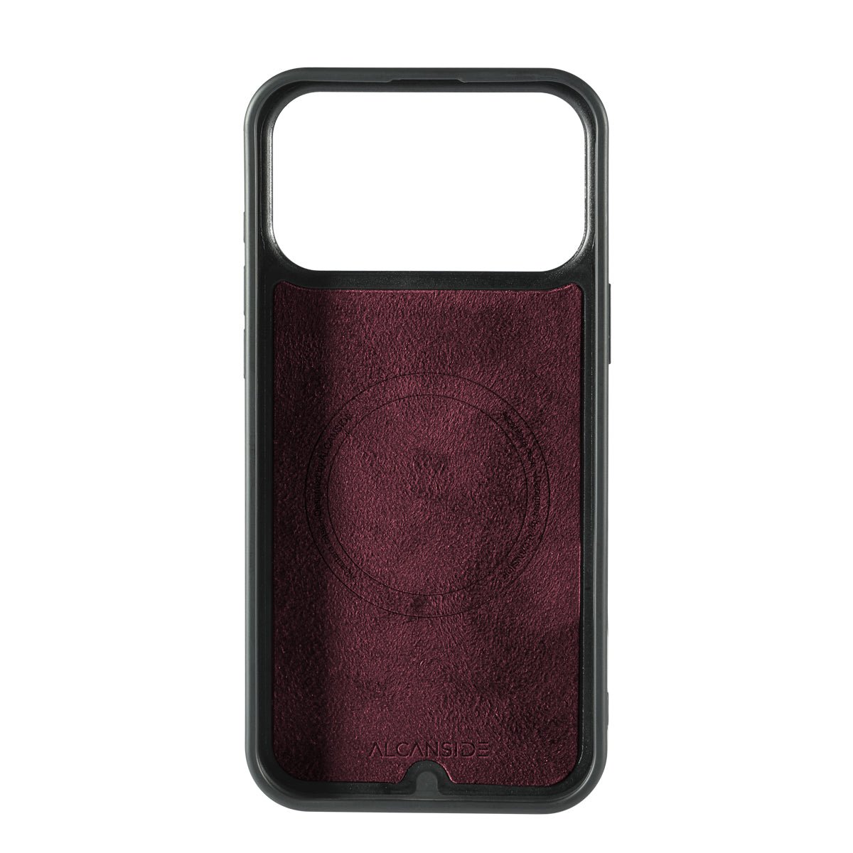 iPhone 17 Pro - Alcantara Back Cover - Wine Red - Alcanside