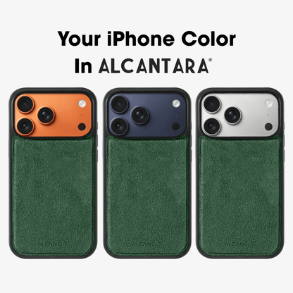 iPhone 17 Pro Max - Alcantara Back Cover - Midnight Green - Alcanside