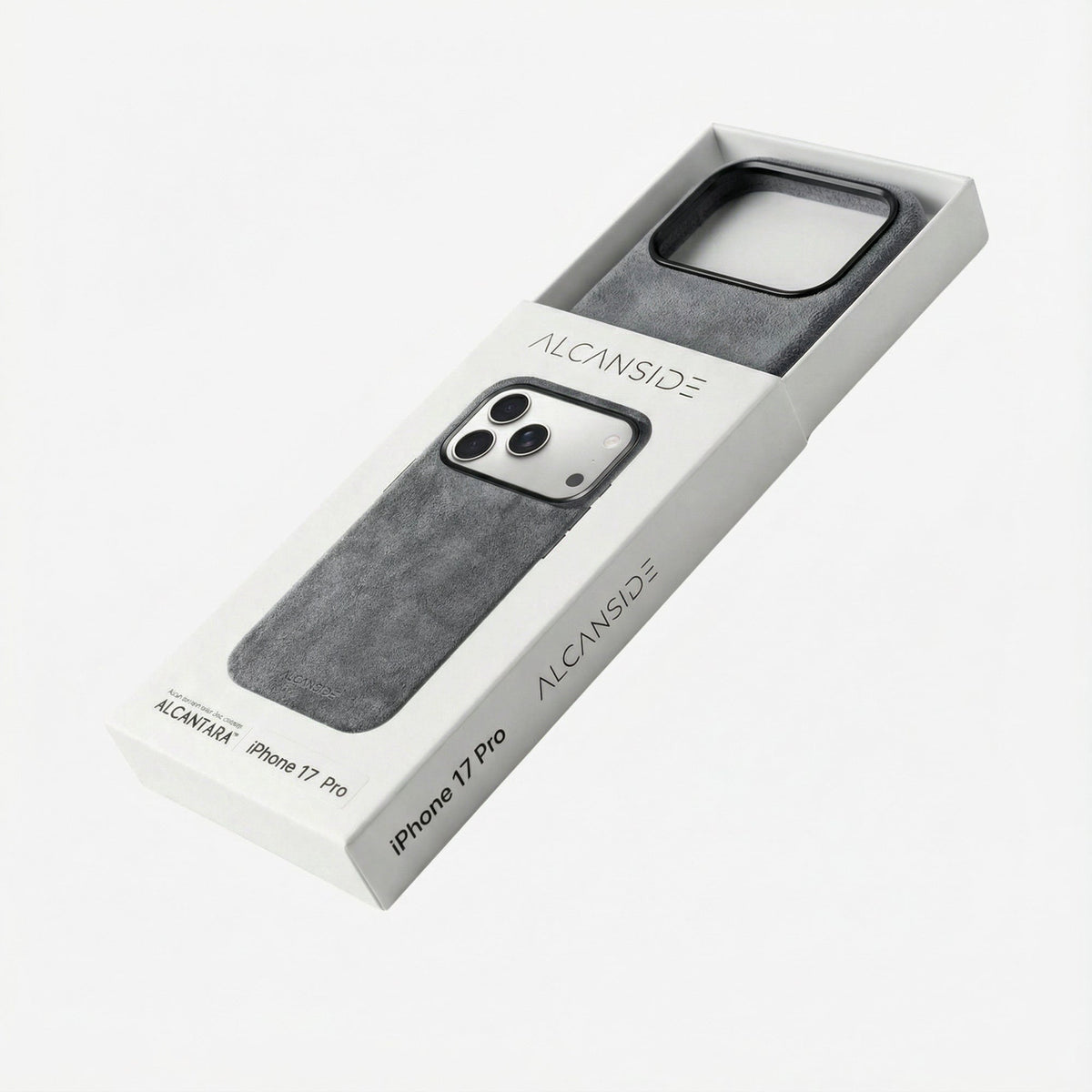 iPhone 17 Pro Max - Alcantara Case - Nardo Gray - Alcanside #iPhone model:_iPhone 17 Pro|iPhone 17 Pro Max