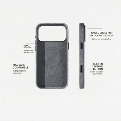 iPhone 17 Pro Max - Alcantara Case - Nardo Gray - Alcanside